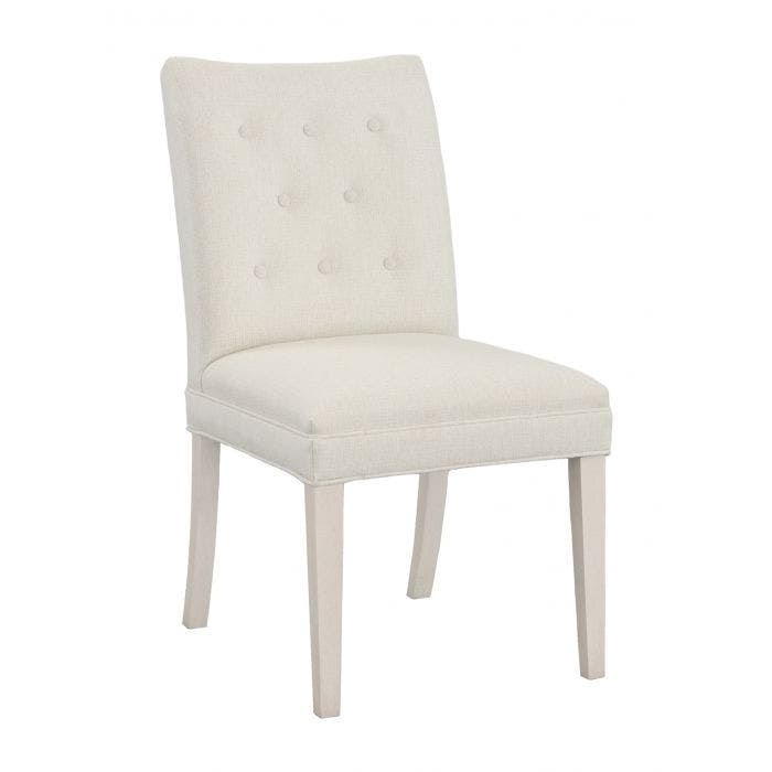 Fairfield Chair Company Concave Short Back Leather Dining Chair L-1202-05-L
