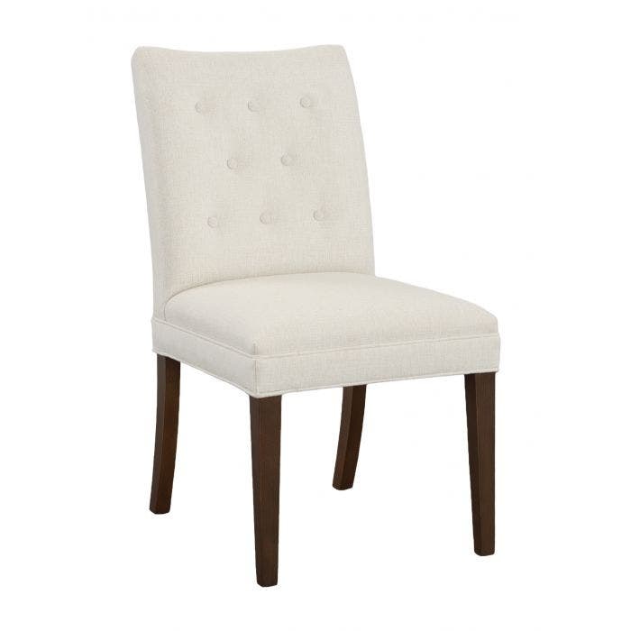 Fairfield Chair Company Concave Short Back Leather Dining Chair L-1202-05-T