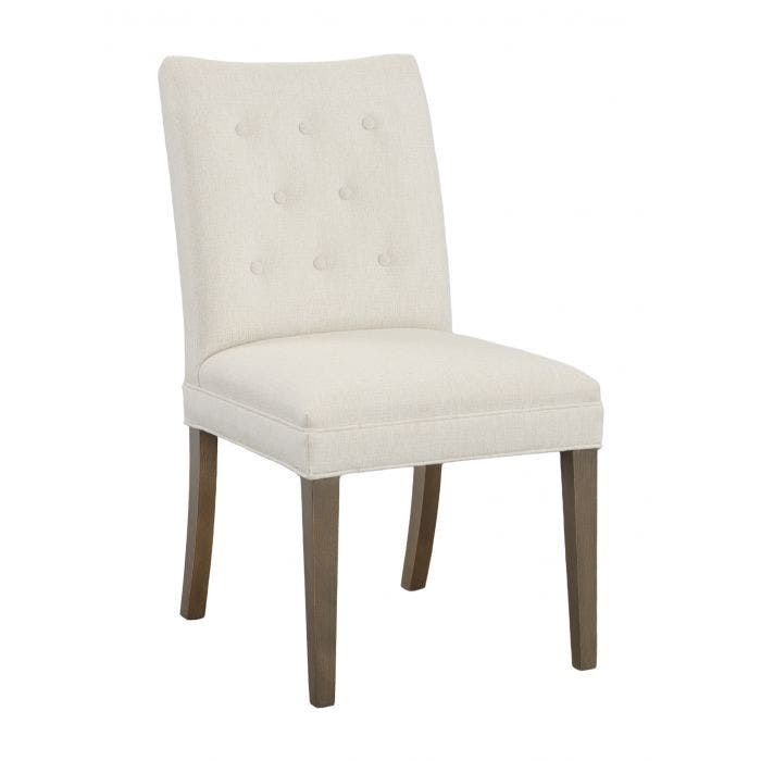 Fairfield Chair Company Concave Short Back Leather Dining Chair L-1202-05