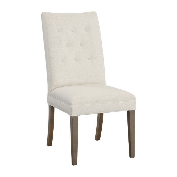  Concave Tall Back Leather Dining Chair 