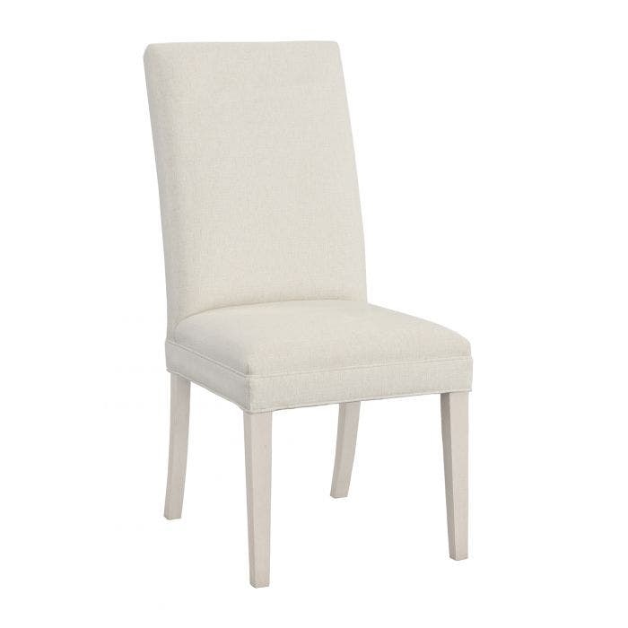  Straight Tall Back Leather Dining Chair 