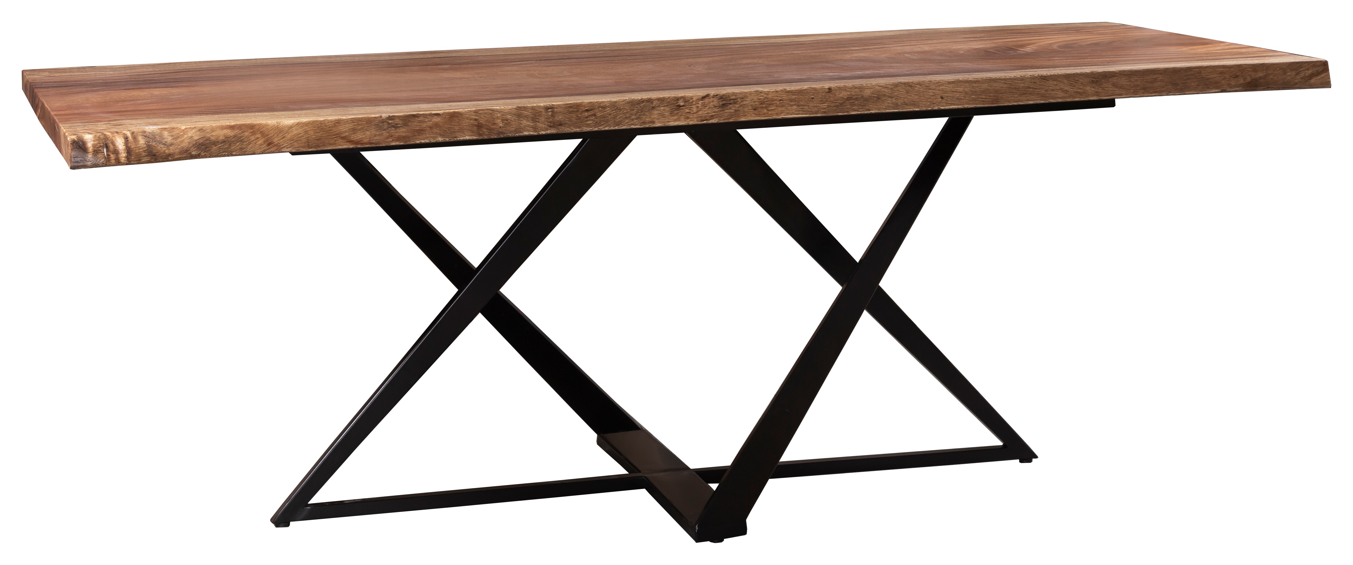 Fairfield Chair Company Casual Dining Live Edge Metal Twist Dining Base