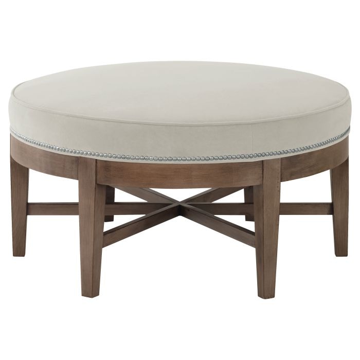  Plain Round Ottoman L-RPNF-36
