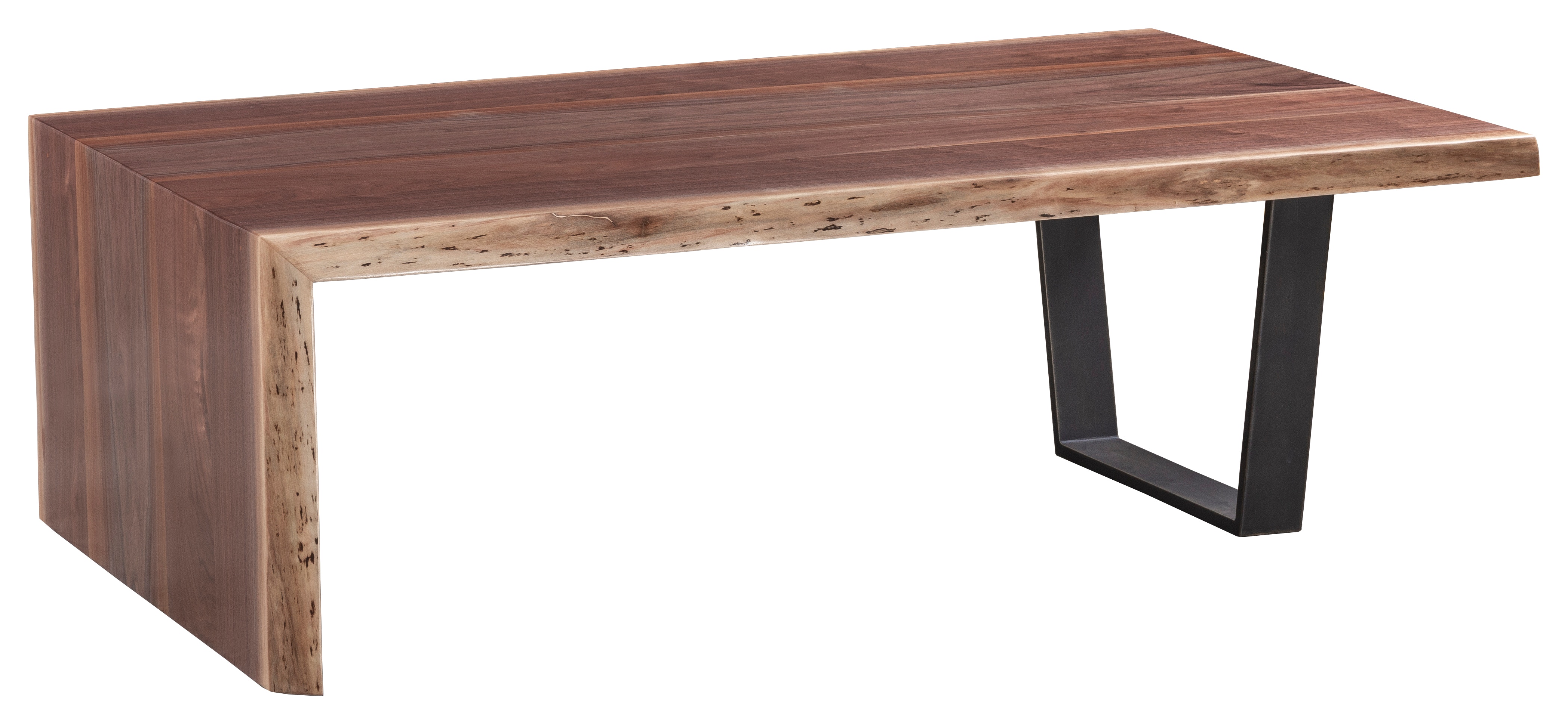 Fairfield Chair Company Crotch Cut Walnut 54" Waterfall Cocktail Table T-CW54-WC