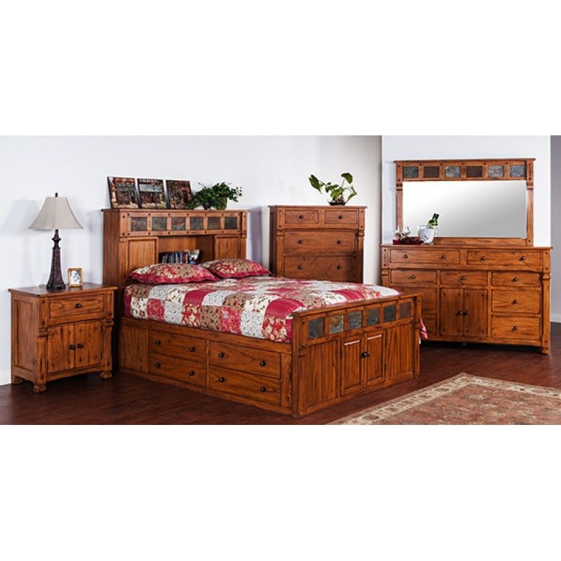 Sunny Designs Bedroom Storage Pedestal Left 2322ro Sekpl