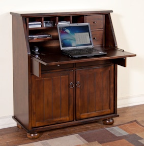 Sunny Designs Home Office Oxford Drop Leaf Lap Top Desk 2939do