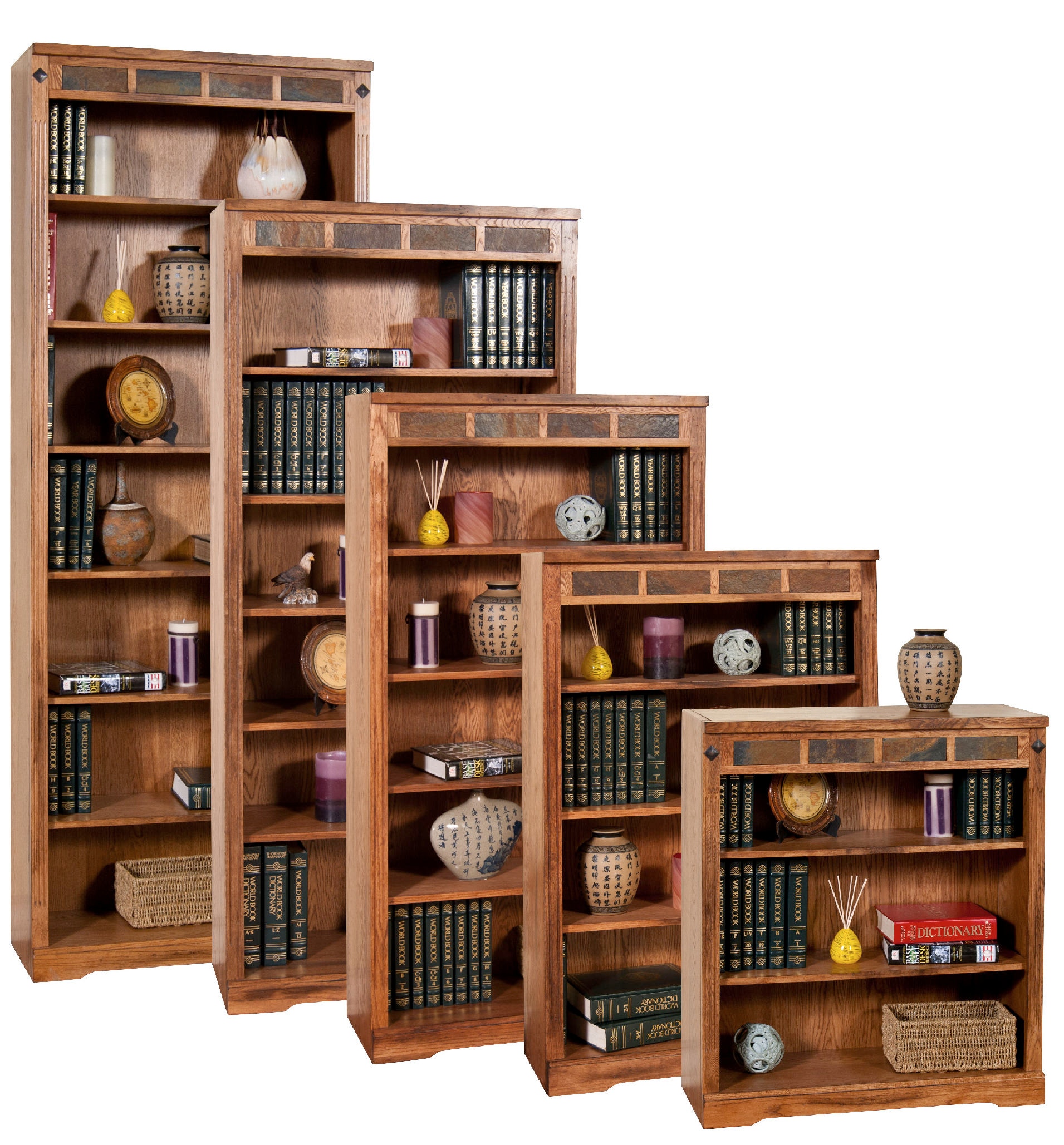 Sunny Designs Home Office Sedona 36"H Bookcase(Rta) 2952RO36 Hi Desert Furniture Victorville