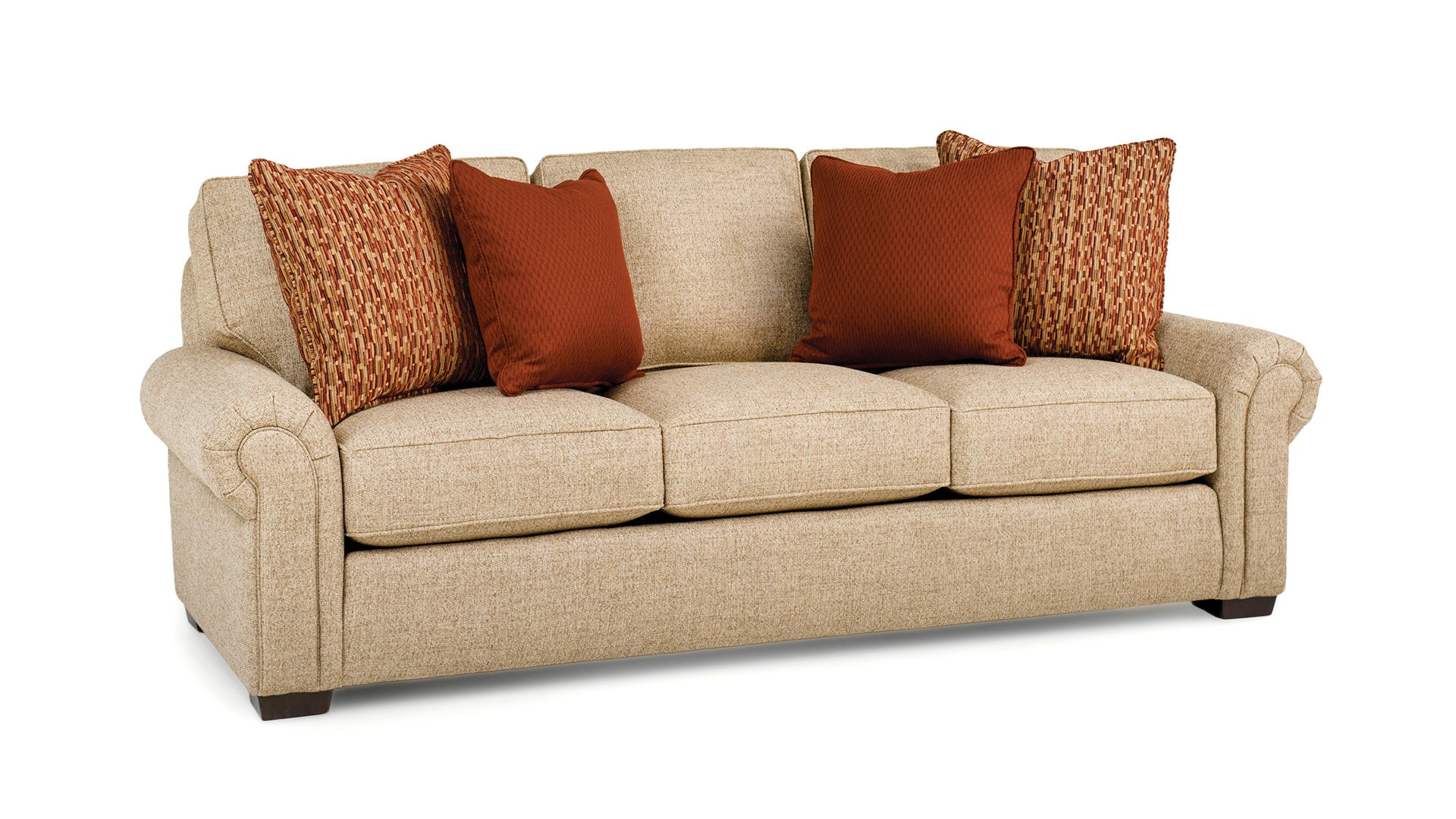 Smith Brothers Living Room Three Cushion Sofa 800010 Habegger