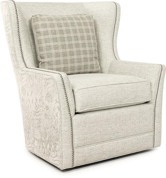 Smith Brothers Swivel Wing Chair 825-56