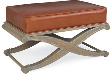  Leather Ottoman (32.5W X 20.5D) L9167