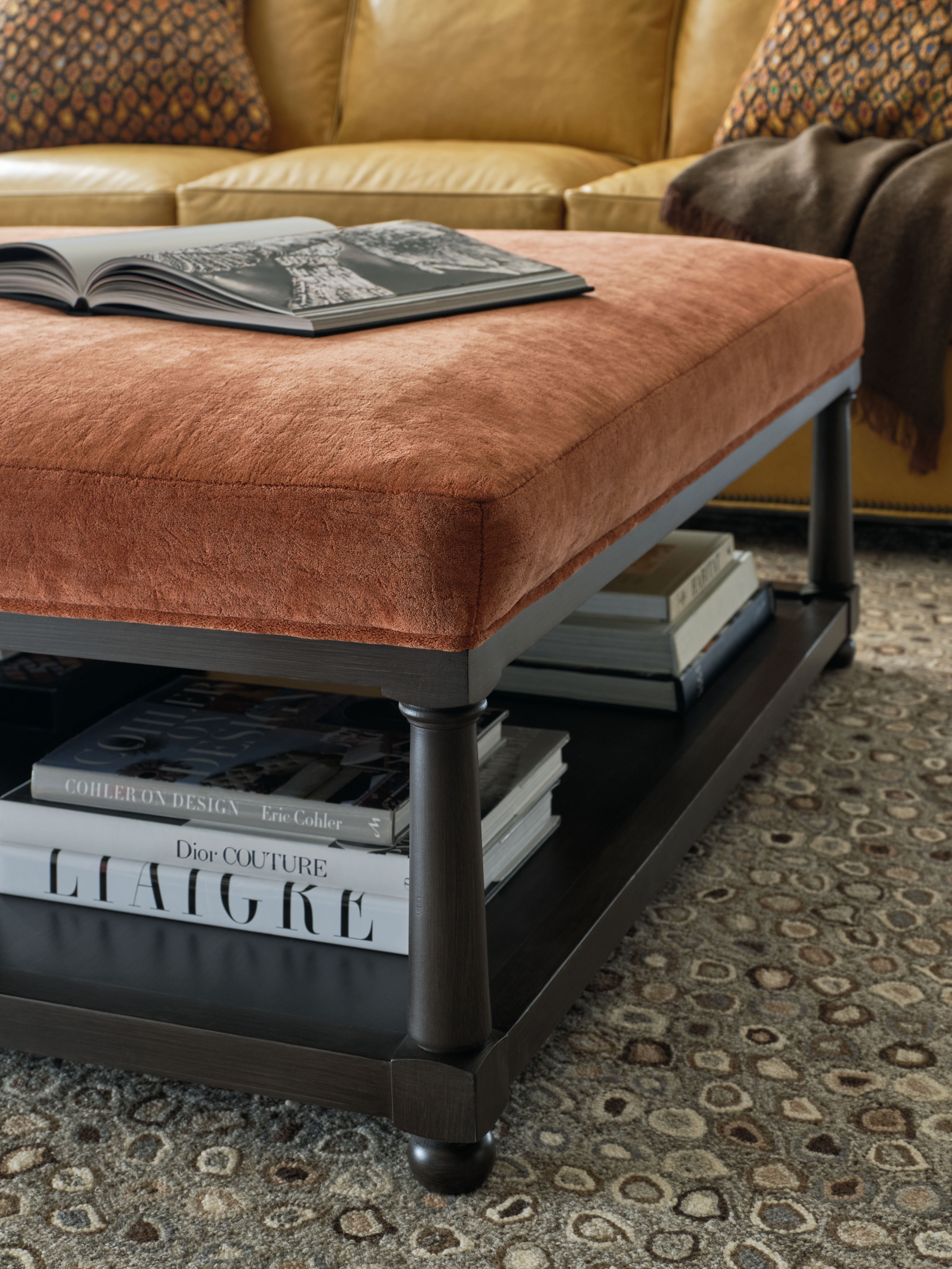 CR Laine Living Room Jack Ottoman (48W X 48D) 9408-08 | Hickory