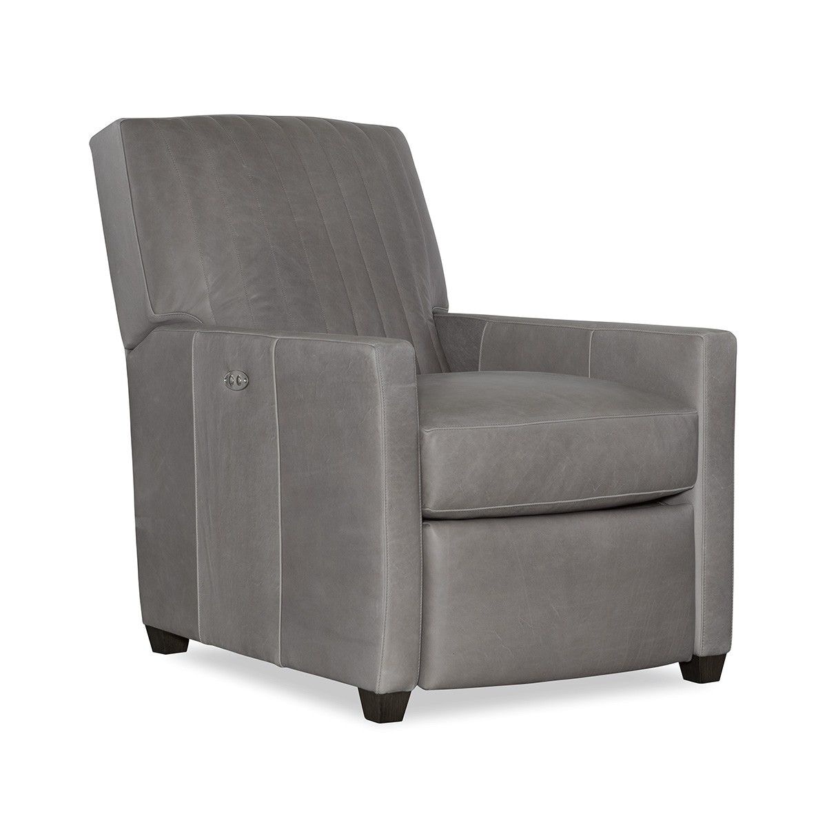 Cr Laine Living Room Leather Channel Back Power Recliner L1775