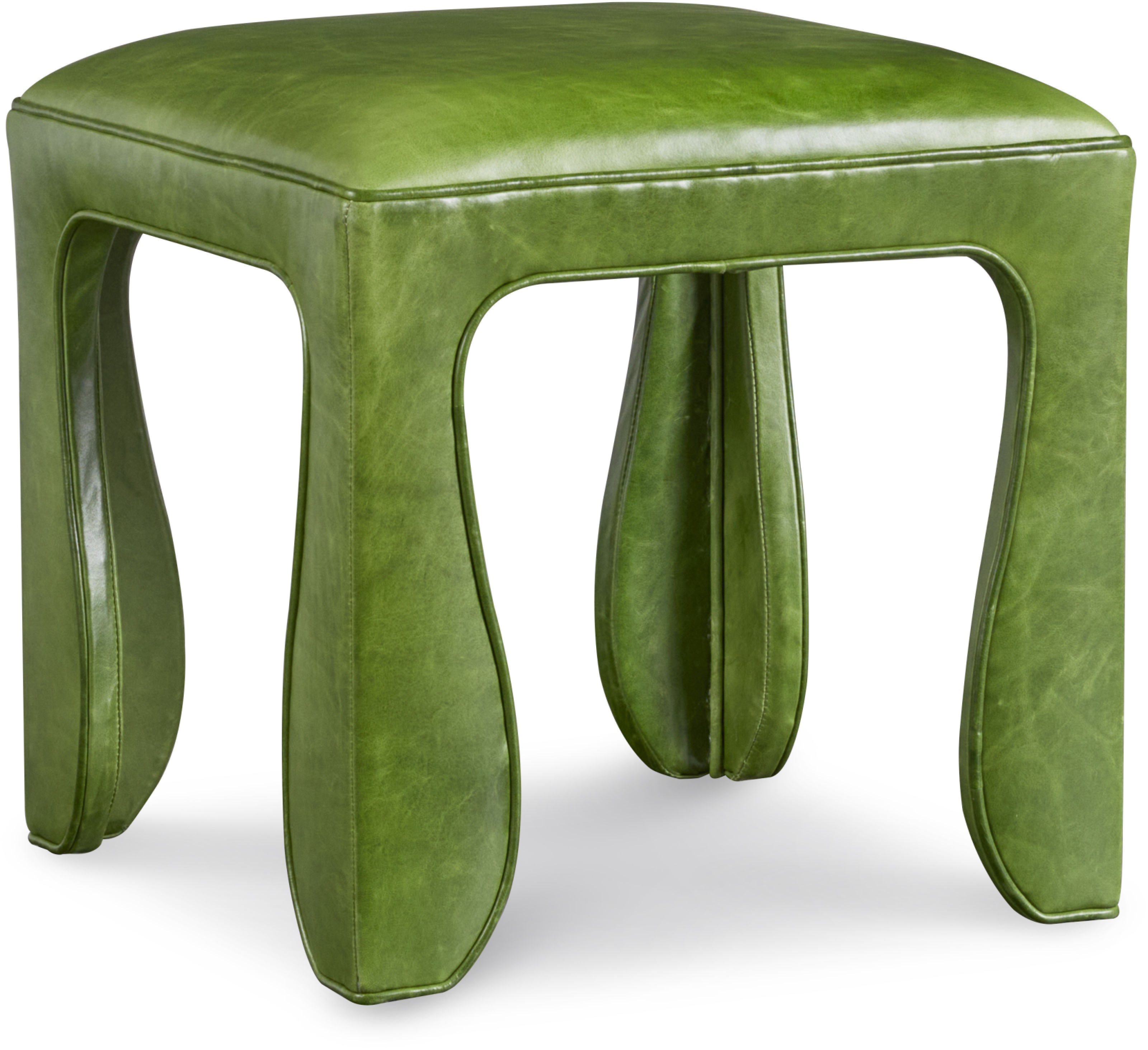 CR Laine Leather Small Ottoman (20W X 20D) 