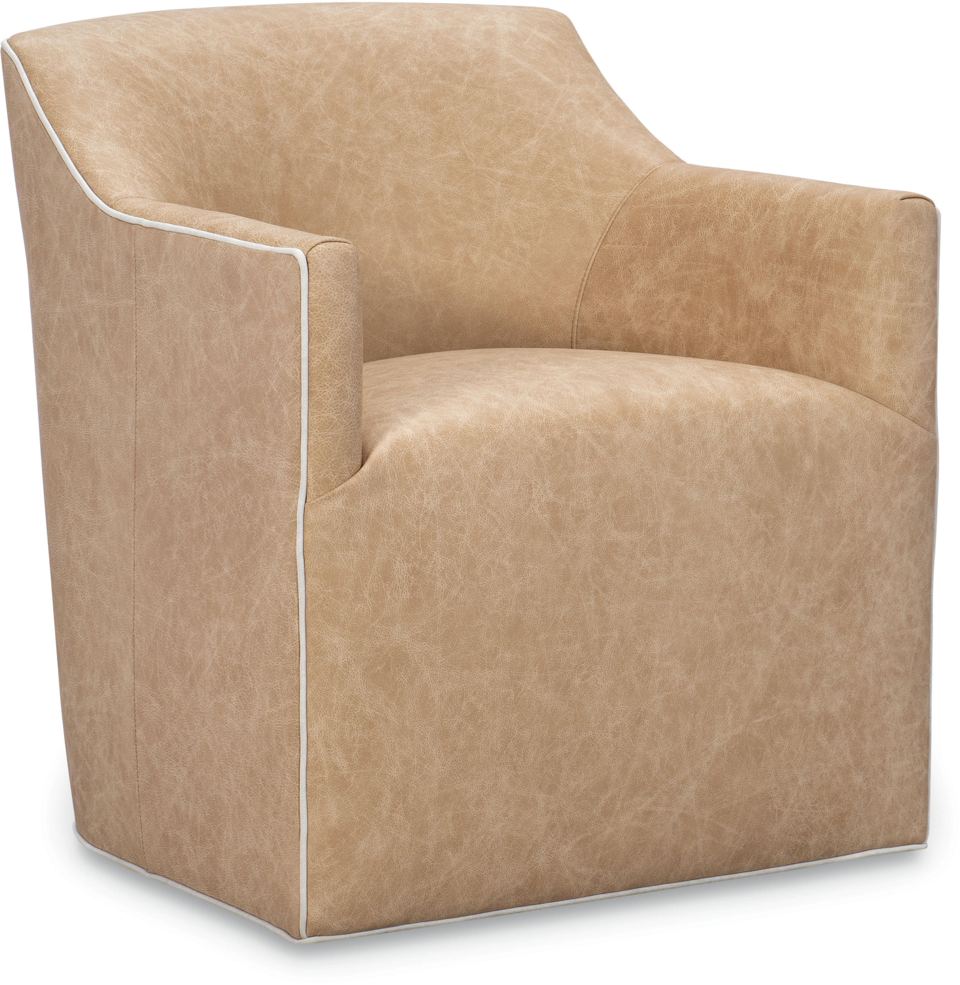 CR Laine Living Room Courtney Leather Chair With Casters (28W