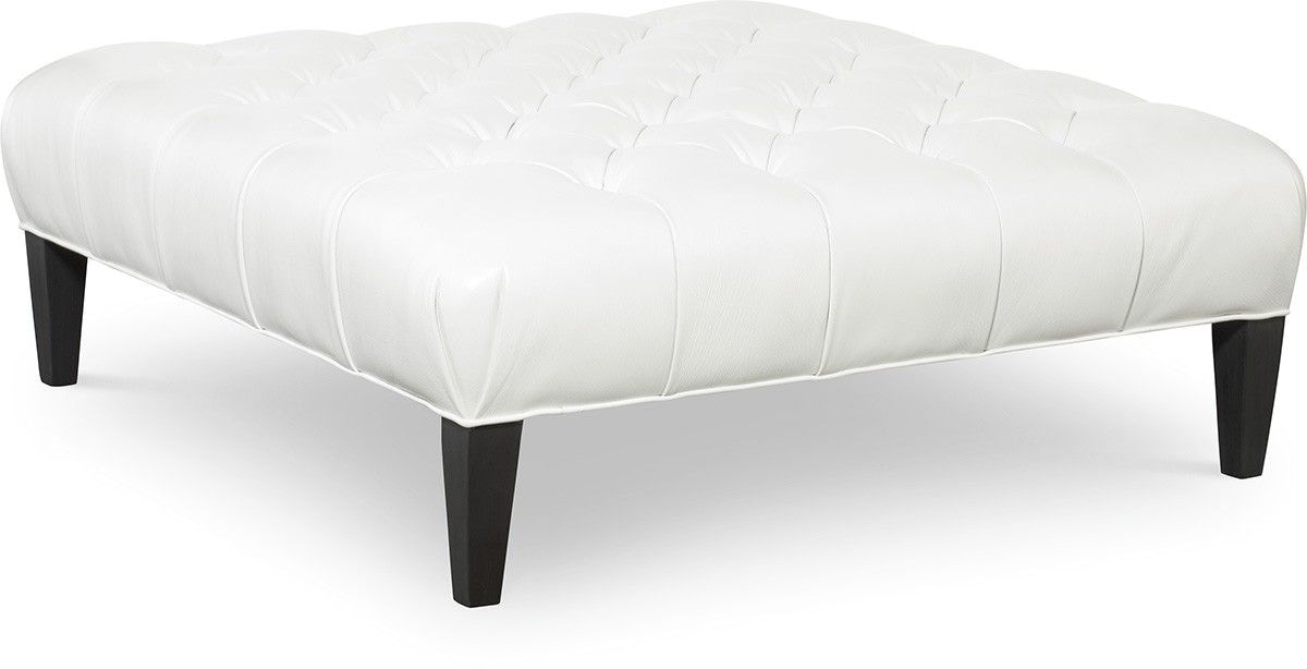 CR Laine Leather Ottoman (46W X 46D) L79-07