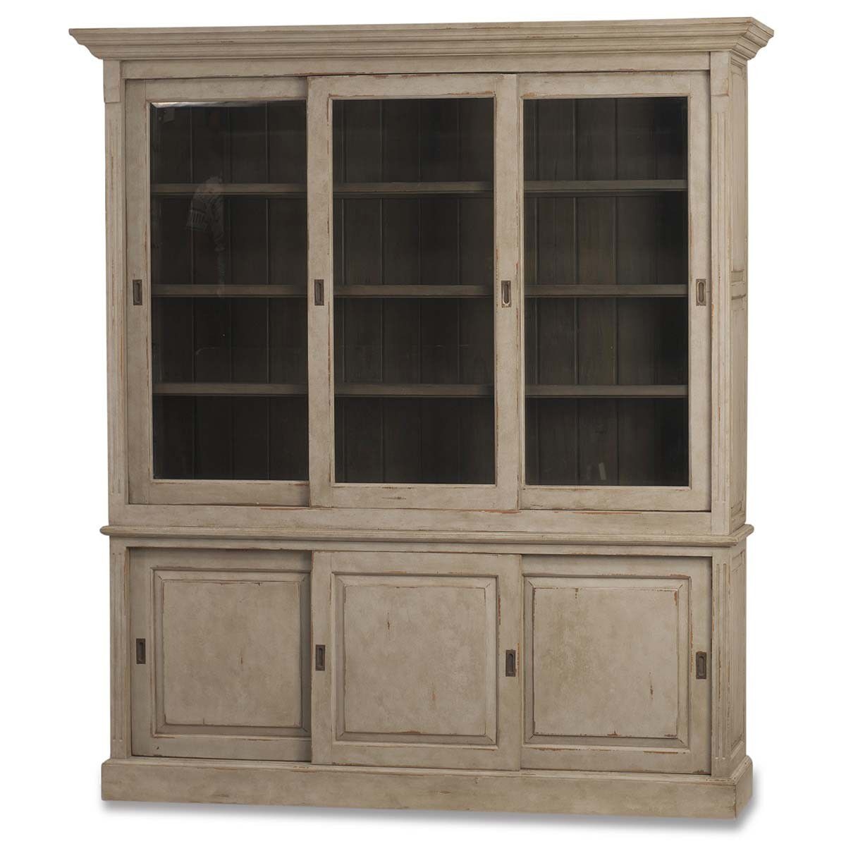Bramble Home Office Hudson 88 Bookcase With 3 Sliding Doors 25975