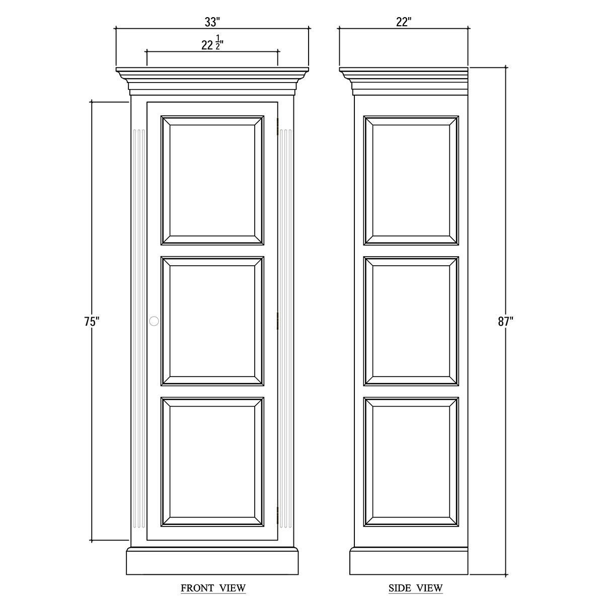 Bramble Casual Dining Sonoma Narrow Kitchen Cupboard 26390 Hickory Furniture Mart Hickory, NC