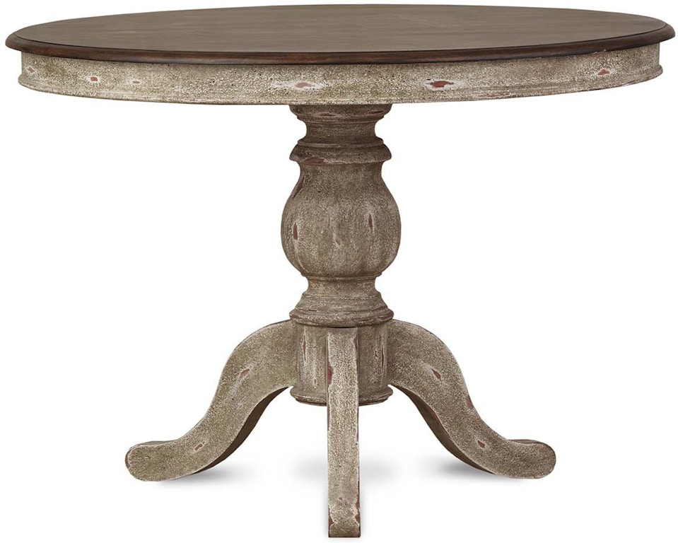 Portobello Round Pedestal Farm Dining Table, Made in the USA