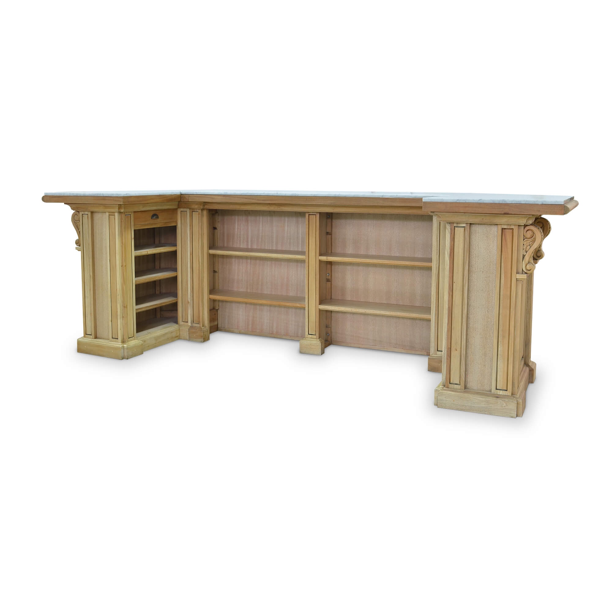 Bramble Roosevelt Extended Bar with Marble Top (Container order only) 27880