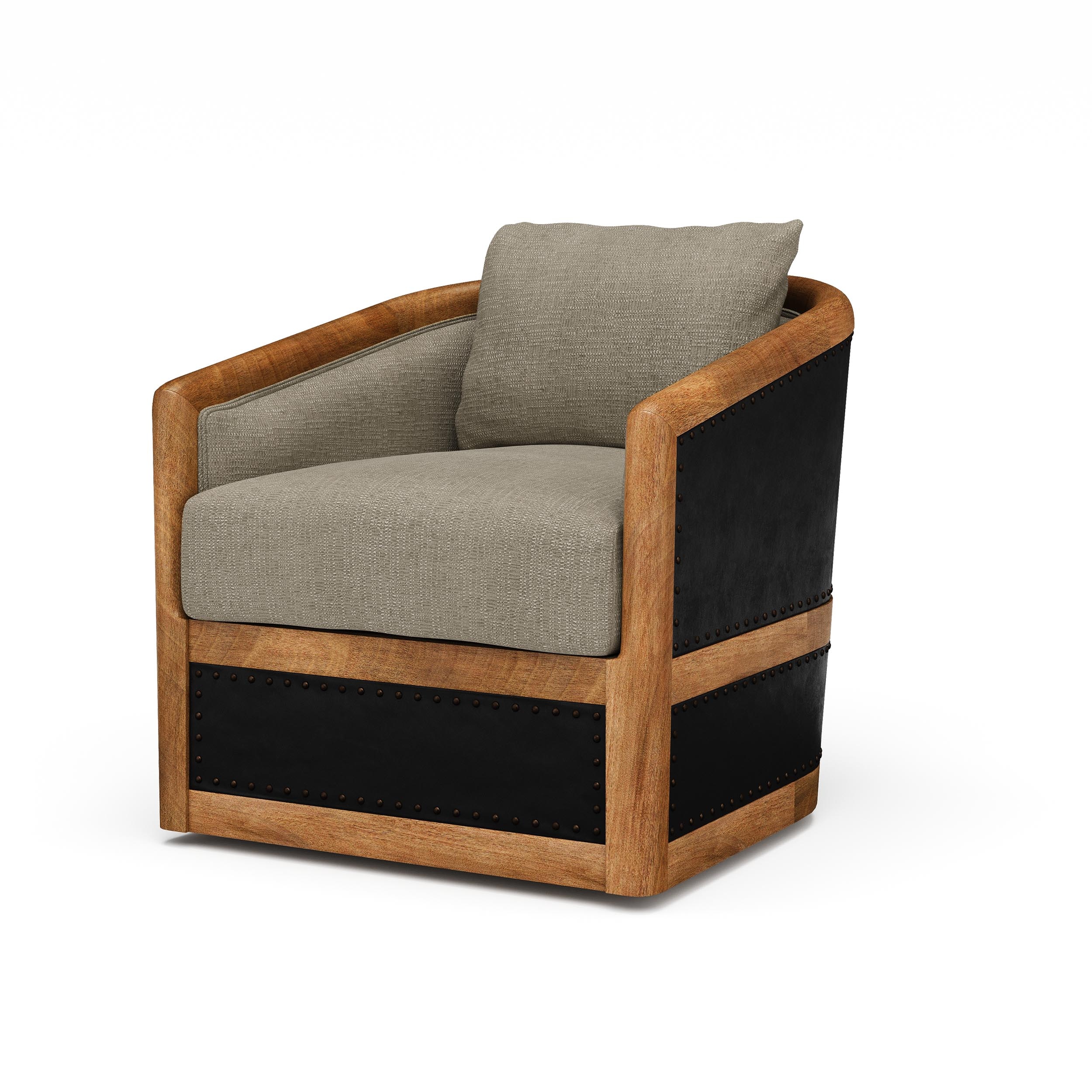 Bramble Aden Swivel Chair with Leather 28081