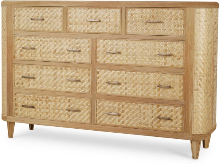 Bramble Lexington 9 Drawer Dresser with Bamboo 28144