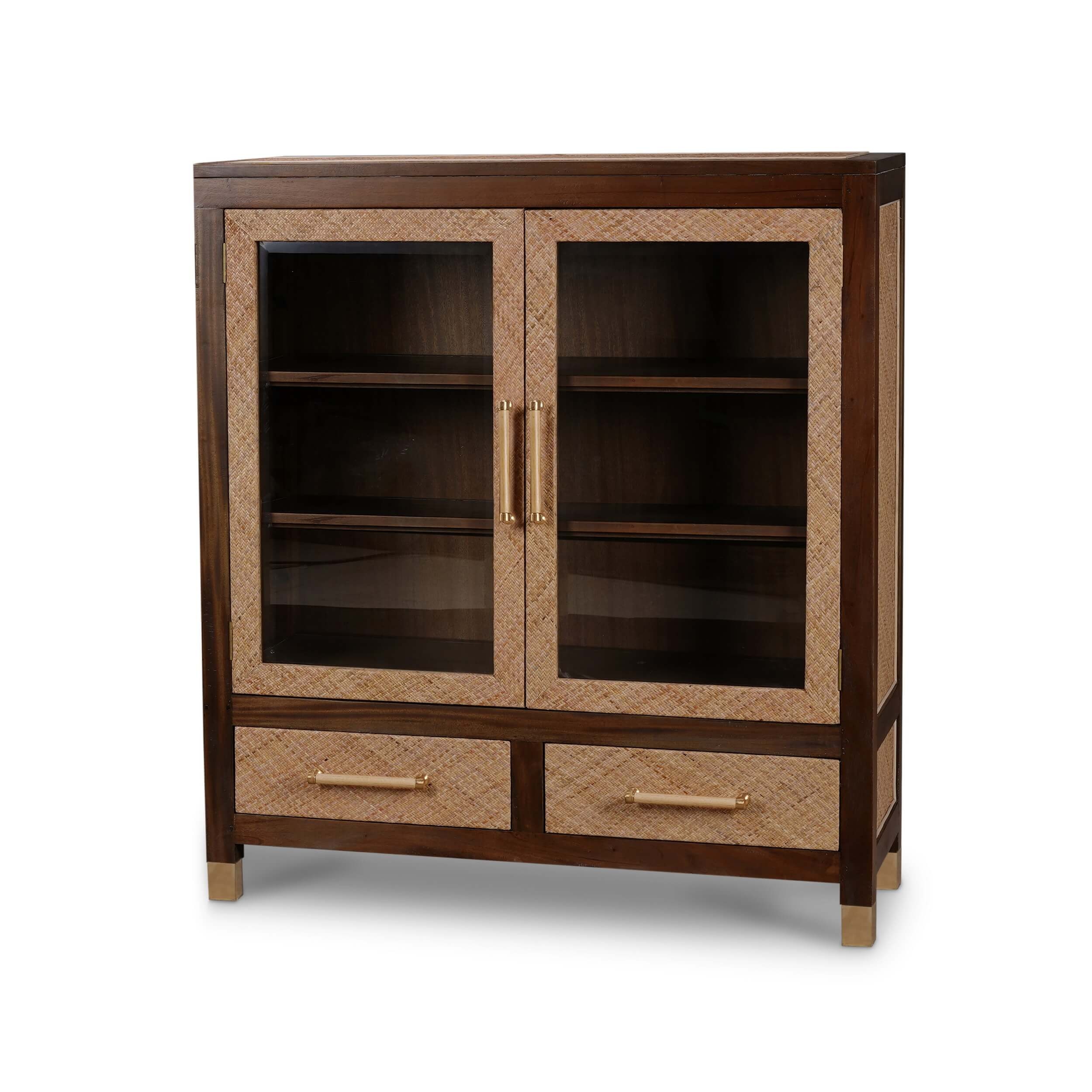 Bramble Kagu 2 Door Cabinet with Premium Rattan 28146