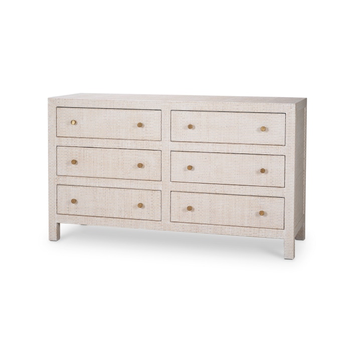 Bramble Kagu 6 Drawer Dresser with Rattan 28185