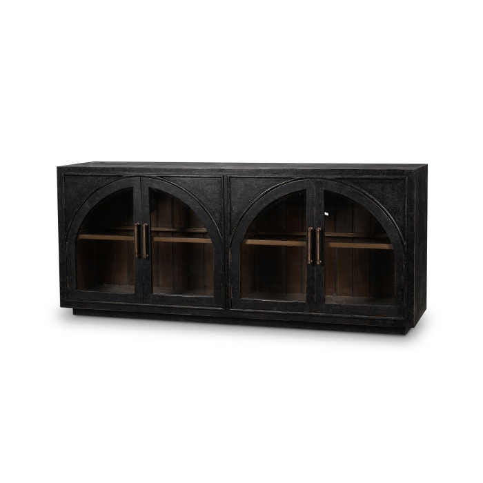 Bramble Vannes 4 Door Sideboard with Glass Shelves 28199
