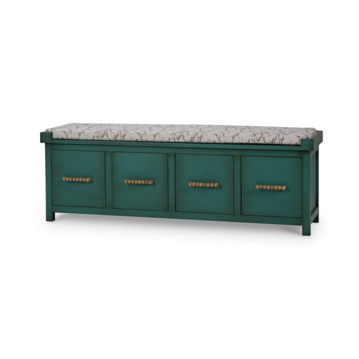 Bramble Cholet Bench with Storage and Cushion 28215