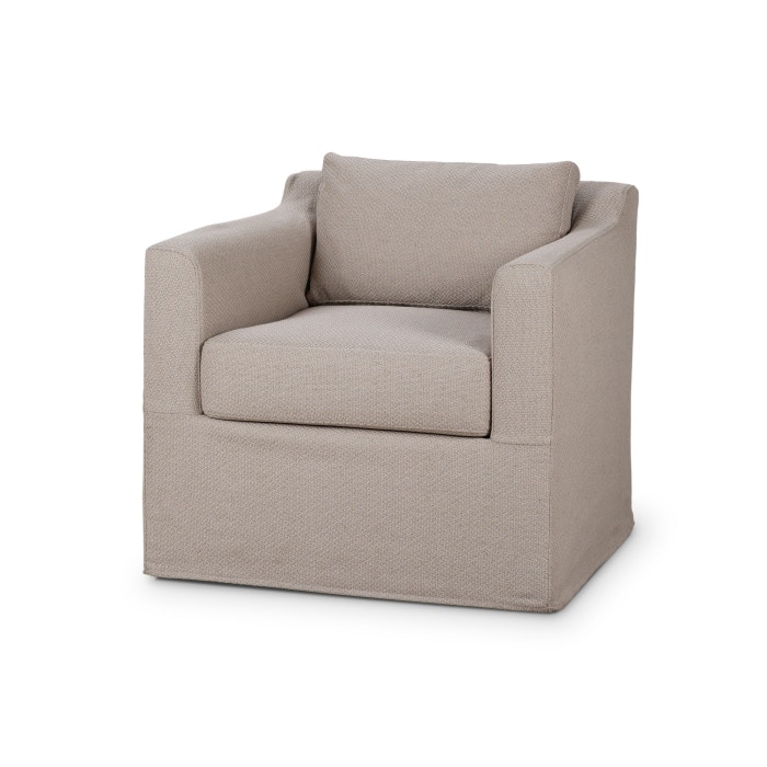 Bramble Ethan Slipcovered Swivel Chair 28251