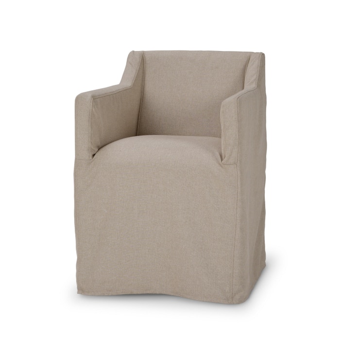 Bramble Laurent Slipcovered Dining Arm Chair 
