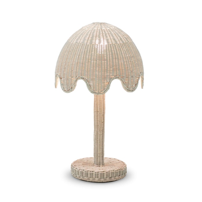 Bramble Scalloped Rattan Table Lamp 28460