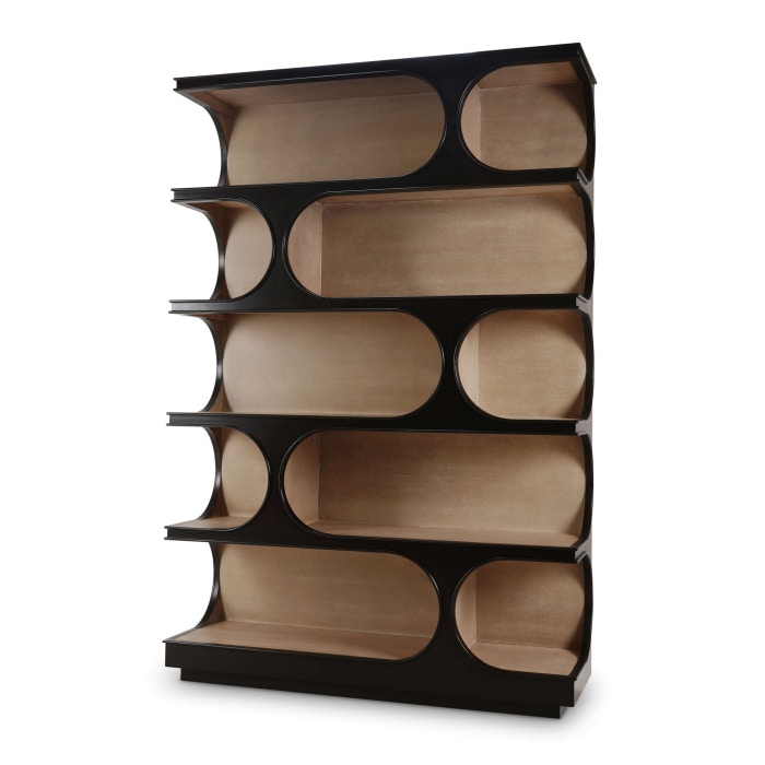 Bramble Vannes Crescent Bookcase 