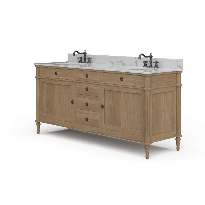 Bramble Kelly Double Vanity with Sink and Marble Top 28595