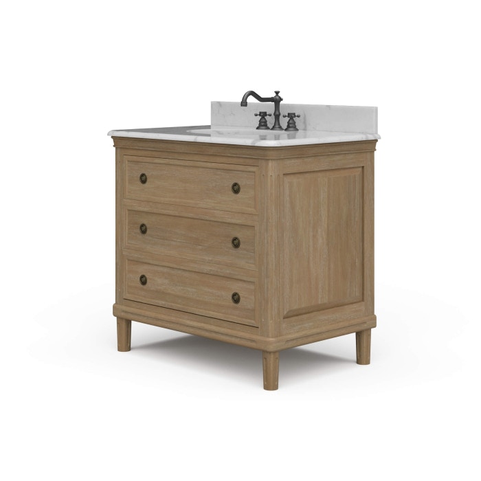 Bramble Hayward Single Vanity with Sink and Marble Top 28596