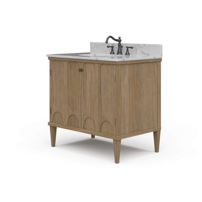 Bramble Eclipse Single Vanity with Sink and Marble Top 28601