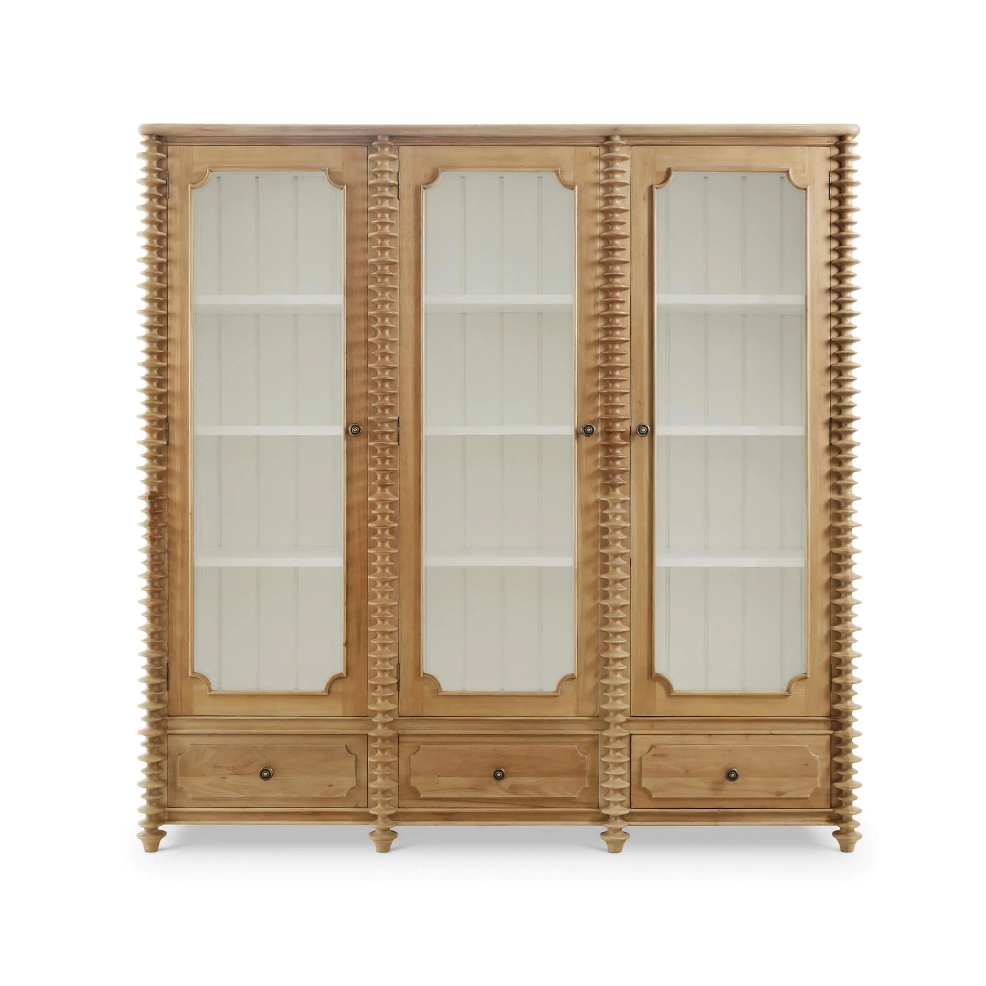 Bramble Milano Bookcase with 3 Glass Doors 28706