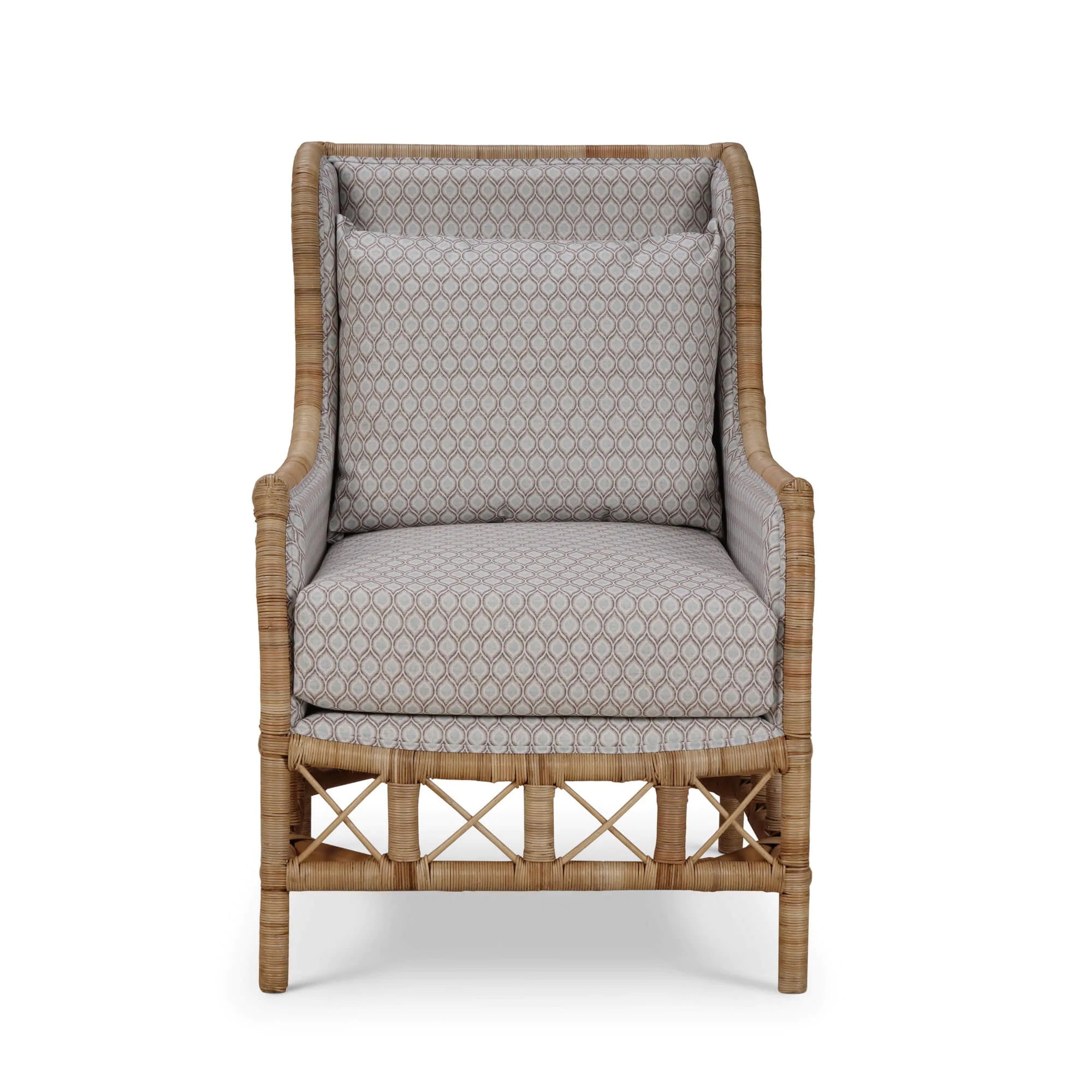Bramble Hampton Rattan Wing Chair 28730
