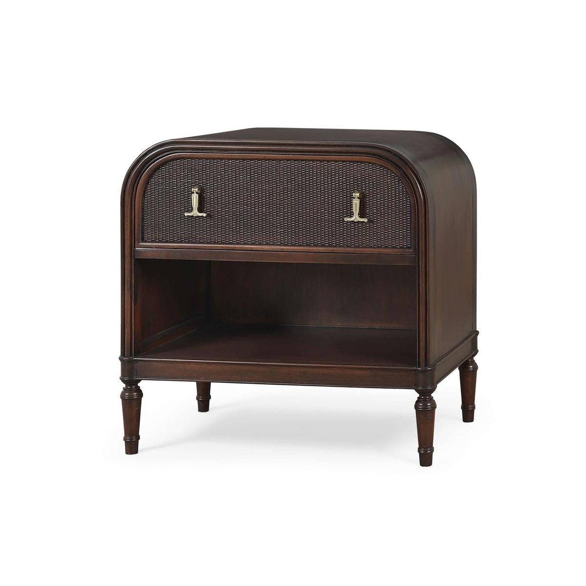Bramble Langford 1 Drawer Bedside Table w/ Rattan 