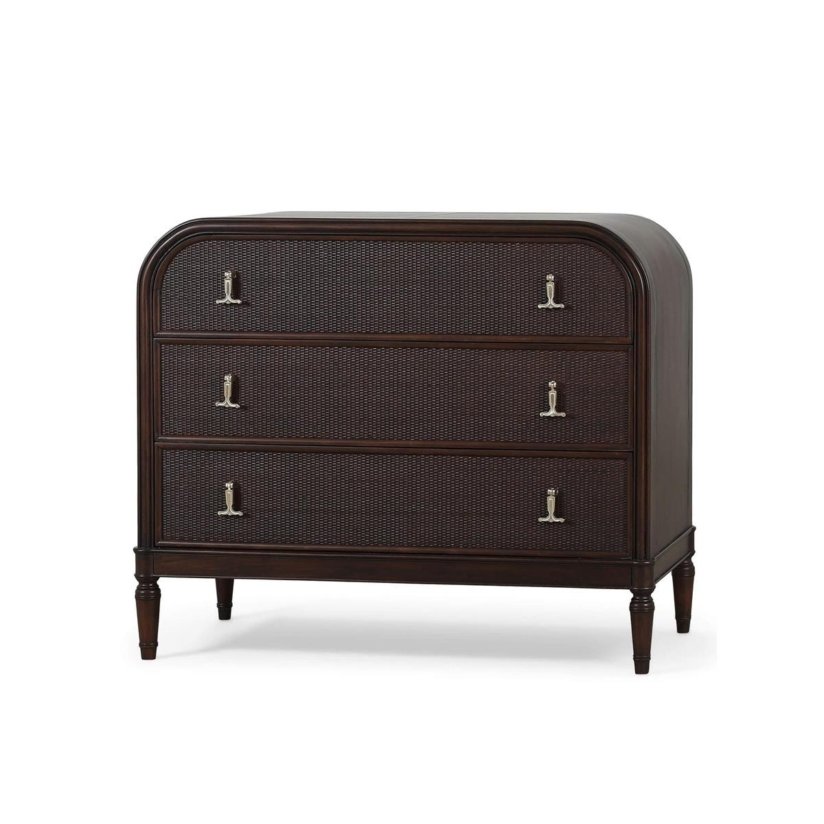 Bramble Langford 3 Drawer Dresser w/ Rattan 29148