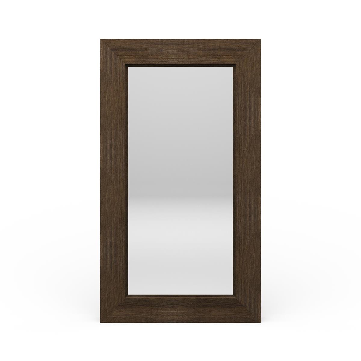Bramble Tuscan Rustic Distressed Large Standing Mirror - Teak 50835