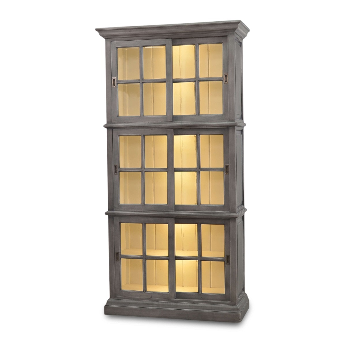 Bramble English Bookcase 1 Column with 6 LED 