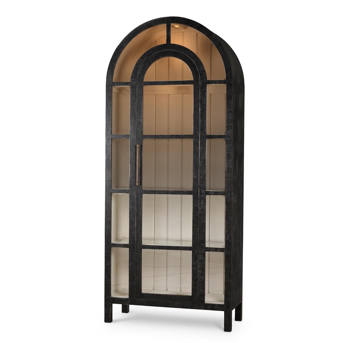 Bramble Vannes Display Cabinet w/ Glass Shelves and LED Lights 68221