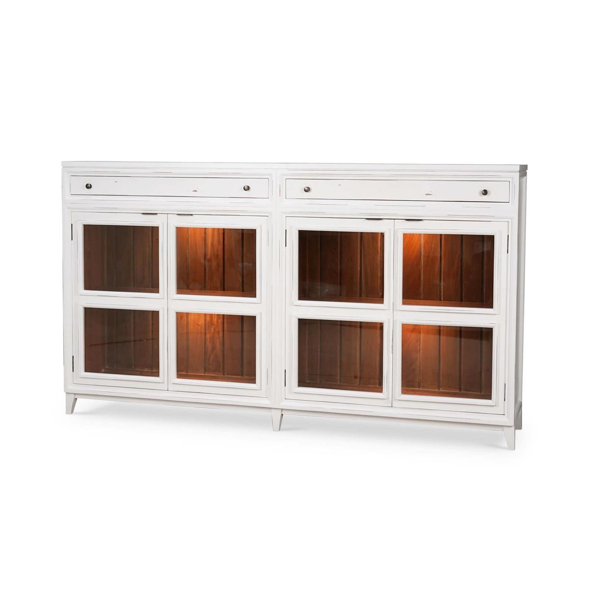 Bramble Paris Sideboard w/ 2 Drawers Glass Shelves w/ 2 LED 68366