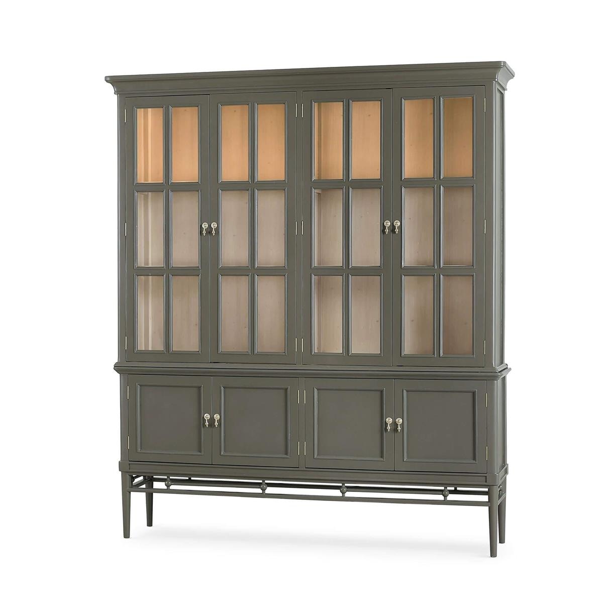 Bramble Seraphine 4 Door Glass Display Cabinet w/ Glass Shelves & LED 69078