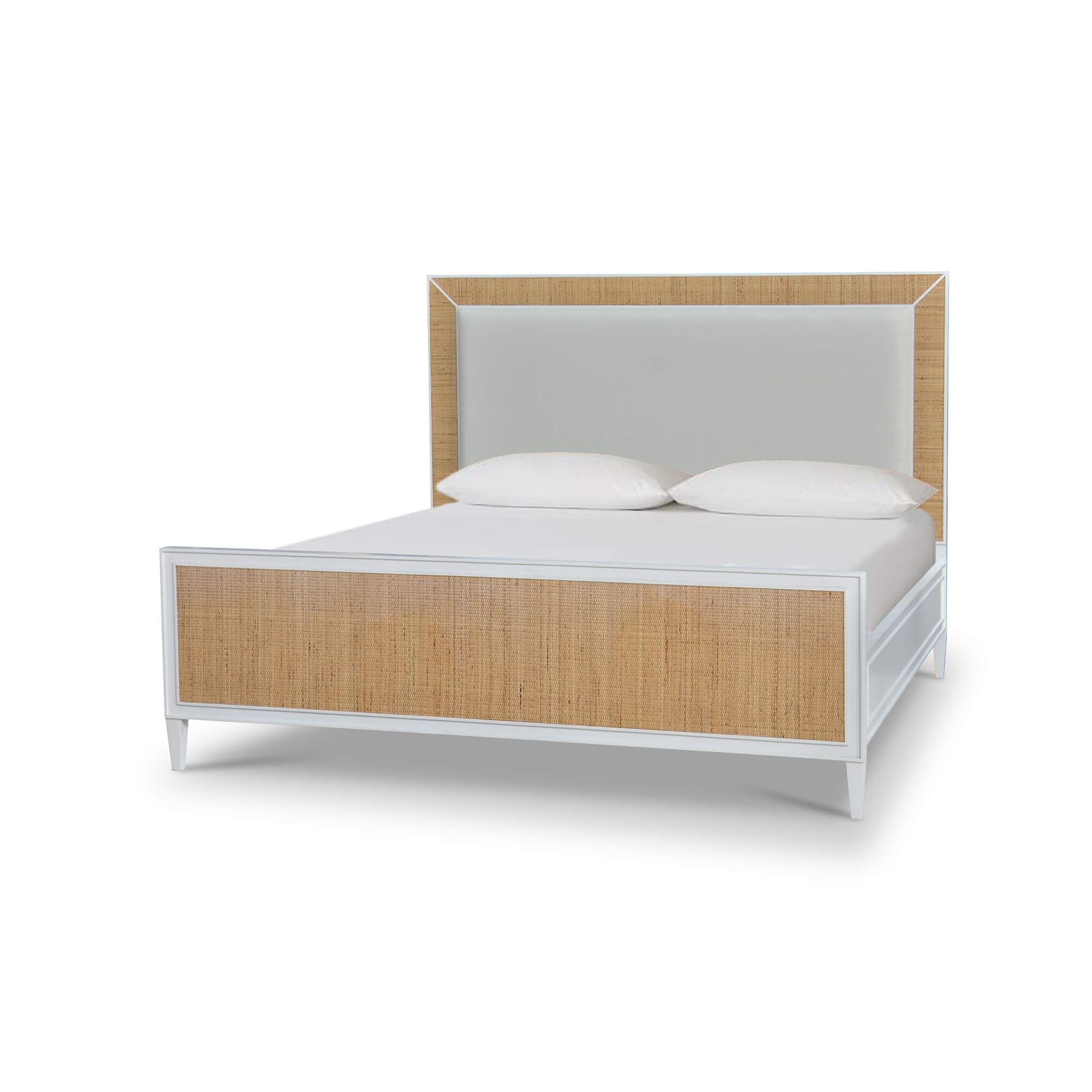 Bramble Bedroom Belgravia Upholstered Bed with Rattan 76552 Brownlee