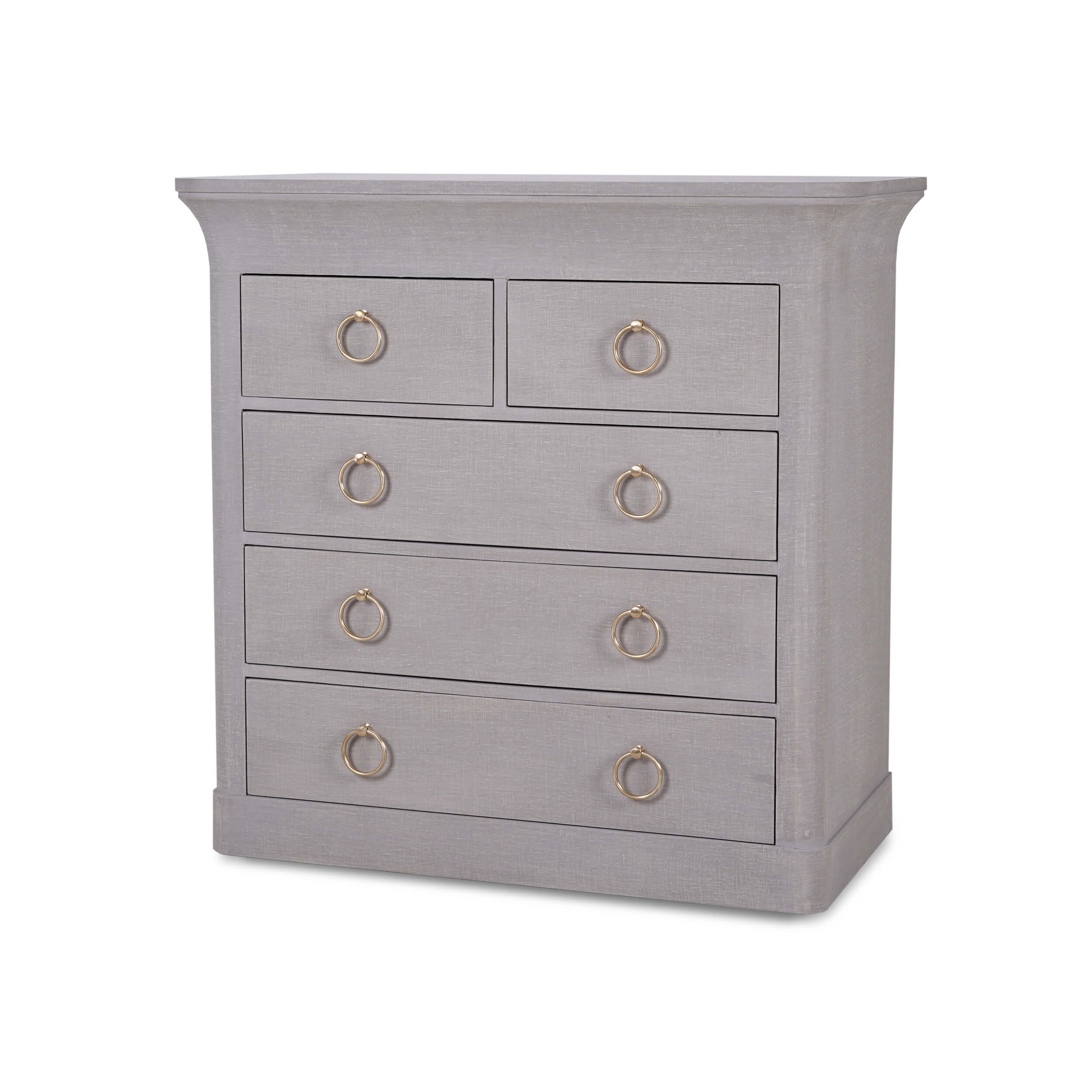 Bramble Bedroom Claremont 5 Drawer Linen Wrapped Dresser 76632 | Hickory  Furniture Mart | Hickory