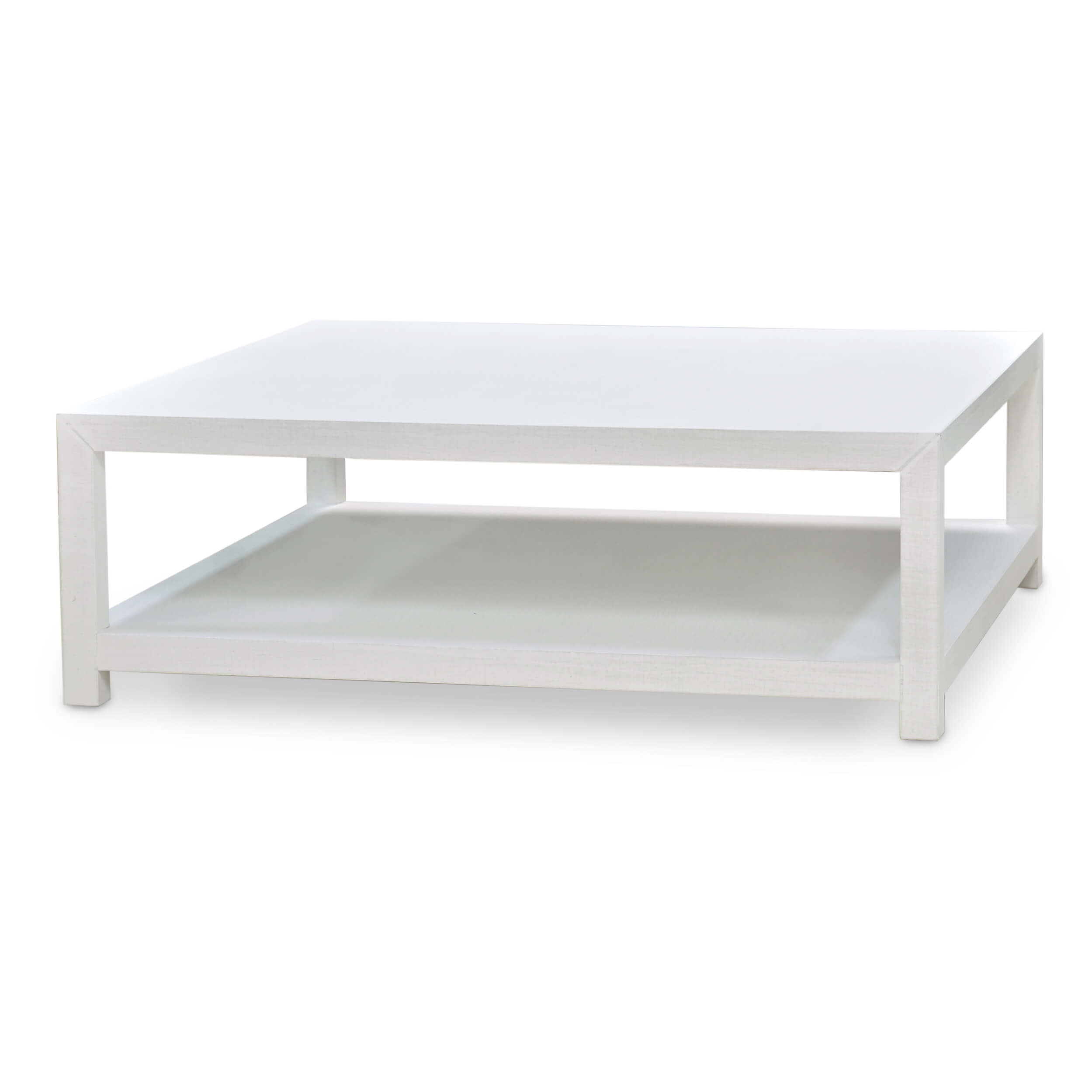Bramble Milan Square Linen Wrapped Cofffee Table 