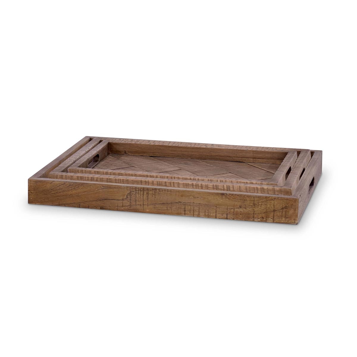 Bramble Tuscan Set of 3 Trays - Teak 85233