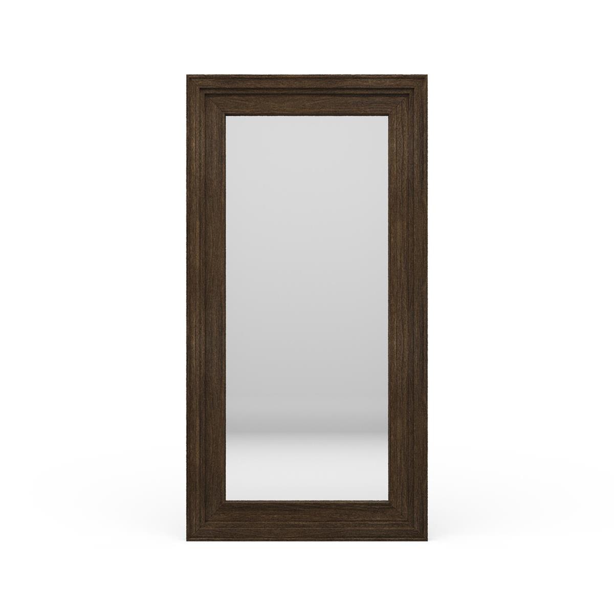 Bramble Tuscan Rustic Distressed Standing Mirror - Teak 85287